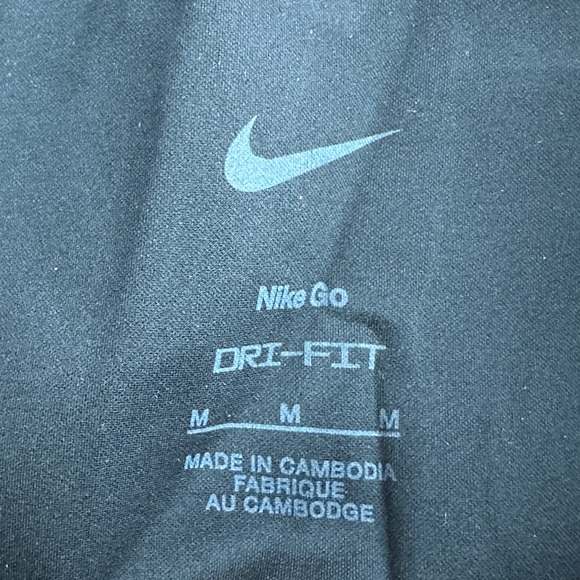 Nike Go Legging High Rise Zip Pockets Women’s Size Medium DQ5668 Black - Picture 2 of 7